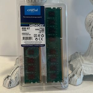 8 GB double pack memory kit by crucial memory and storage experts